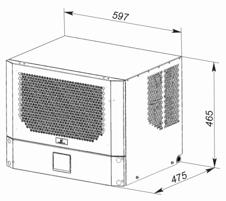 Кондиционер для шкафа потолочный нержавеющая сталь UNISPLIT MHR-210S(1)SS UNIcontroller