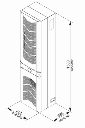 Кондиционер для шкафа настенный нержавеющая сталь UNISPLIT MHW-325E(3)SS