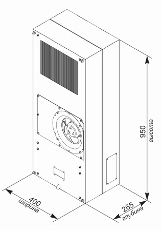 Кондиционер для уличного климатического шкафа UNISPLIT MHW-215S(1)W