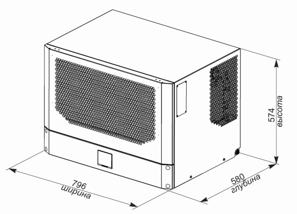 Кондиционер для шкафа потолочный UNISPLIT MHR-330S(3) UNIcontroller